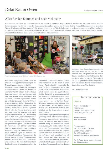 Albmagazin - Ausgabe Heidengraben 2/2015