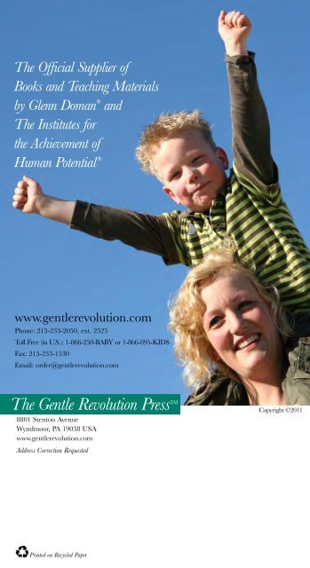 Catalog of - The Gentle Revolution Press