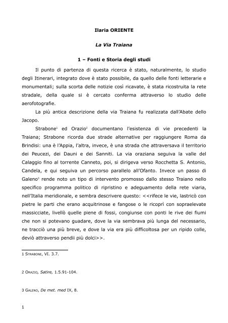La via Traiana.pdf - Archeomedia