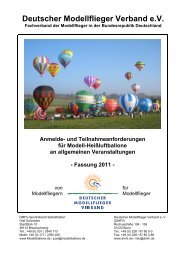 Deutscher Modellflieger Verband e.V. - Modellballone.de