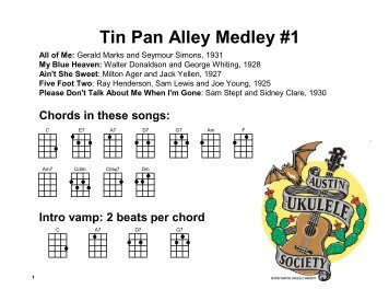 Tin Pan Alley Medley 2012_08_09 - Austin Ukulele Society (AUS)