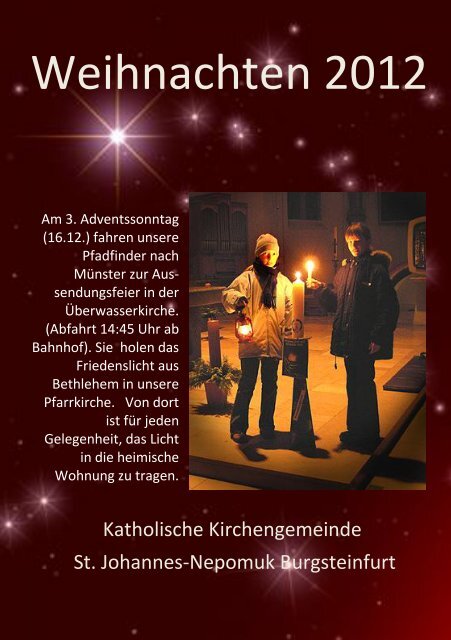 Pfarrbrief Weihnachten 1994 - Start - Katholisch in Steinfurt