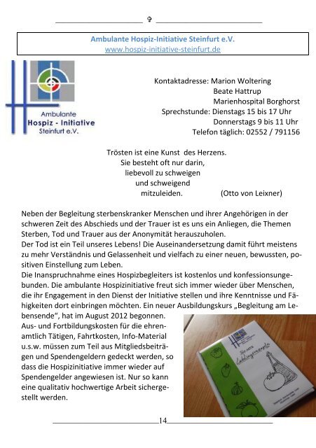 Pfarrbrief Weihnachten 1994 - Start - Katholisch in Steinfurt