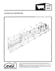 Feuillet de Couloir de Contention (Impériales) - Canada Plan ...