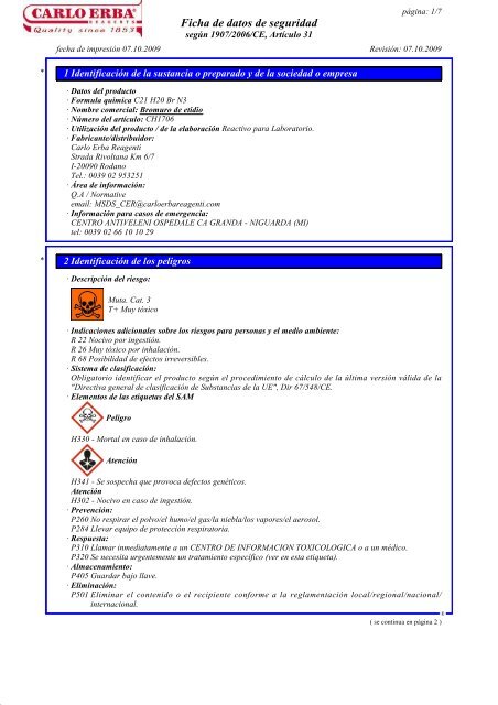 EUROCORDOBA - FICHAS SEGURIDAD - BRUMOL