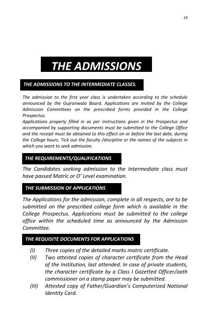 Download - Online College Admissions In Pakistan - Punjab