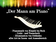 „Der Mann am Piano“ - Flyer 2015