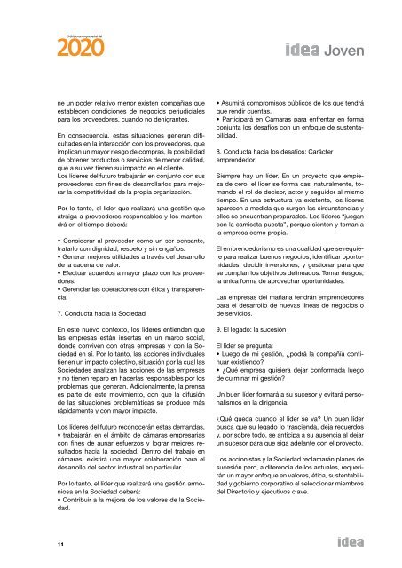 Documento 2011 El Dirigente Empresarial del 2020 - IDEA