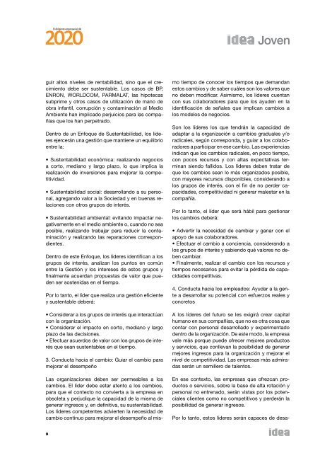 Documento 2011 El Dirigente Empresarial del 2020 - IDEA