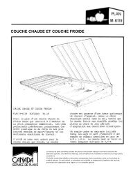 COUCHE CHAUDE ET COUCHE FROIDE - Canada Plan Service ...