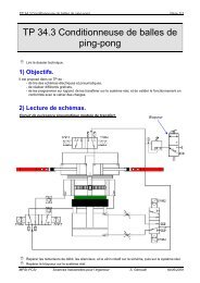 TP 34.3 Conditionneuse de balles de ping-pong - Stephane Genouel.