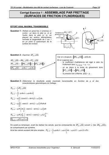 TD 24 corrigÃ© - ModÃ©.. - Stephane Genouel.