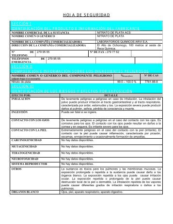 HOJA DE SEGURIDAD