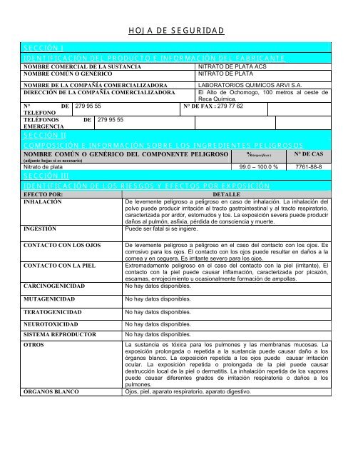 HOJA DE SEGURIDAD