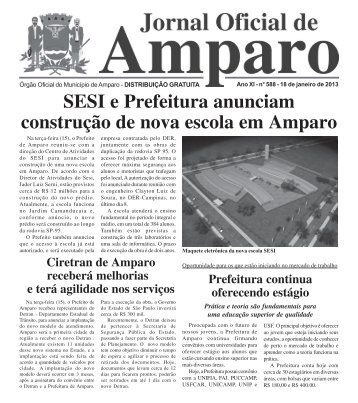 18/01/2013 - Prefeitura Municipal de Amparo - Governo do Estado ...