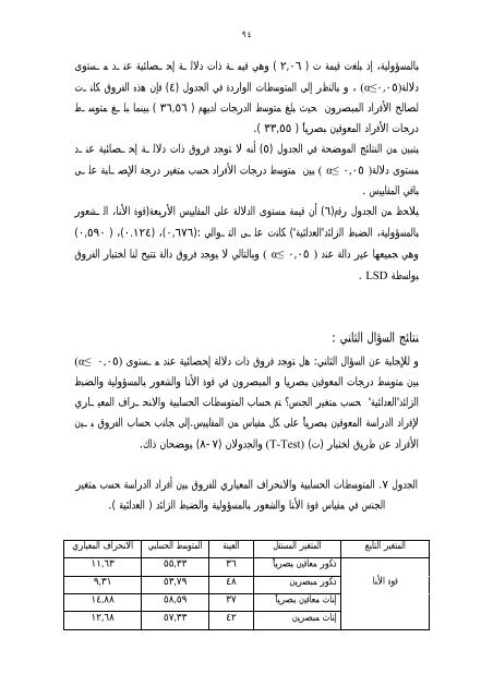 قوة الأنا والشعور بالمسؤولية والضبط الزائد - أطفال الخليج ذوي ...