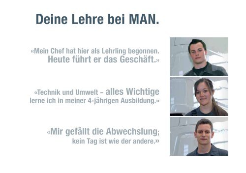 MAN Schweiz Ausbildung Booklet