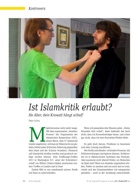 Z 13/14 Gehört er nun zu uns, oder? – Was man über den Islam wissen sollte