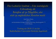 1.1 Historisches zum Locked-in Syndrom - LIS · Locked-In-Syndrom ...