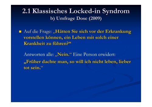 1.1 Historisches zum Locked-in Syndrom - LIS · Locked-In-Syndrom ...