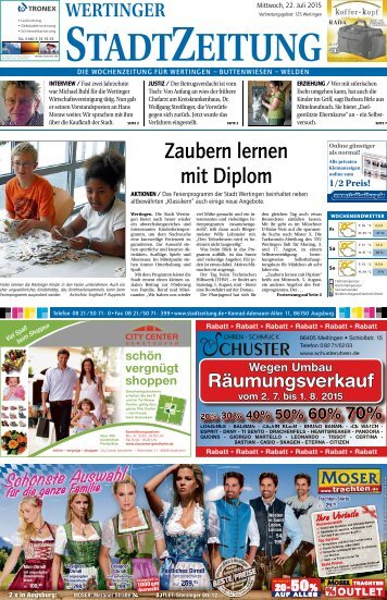 StadtZeitung Wertingen 22.07.2015