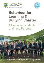 Behaviour for Learning & Bullying Charter