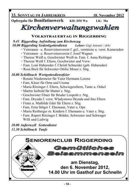 Pfarrbrief 23.pdf - Pfarrverband Schöllnach-Riggerding-Außernzell