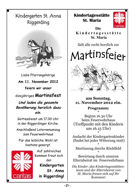 Pfarrbrief 23.pdf - Pfarrverband Schöllnach-Riggerding-Außernzell