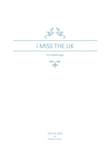 I MISS THE UK by Michioflavia