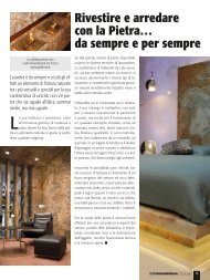 Rivestire e arredare con la Pietra… da sempre e per sempre (Tutto Immobiliare, 10/2013)