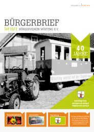 BÜRGERBRIEF Ausgabe 85 - Juni 2014 - Vereinsheft vom Bürgerverein Wüsting e.V.