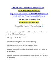 LDR 535 Week 1 Leadership Theories (UOP)/TutorialRank