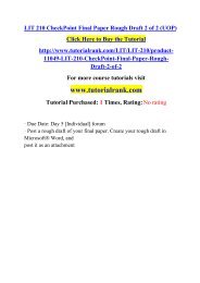 LIT 210 CheckPoint Final Paper Rough Draft 1 of 2 (UOP)/TutorialRank