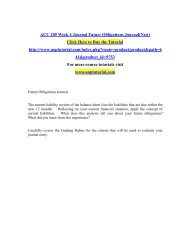 ACC 205 Week 4 Journal Future Obligations Journal(New)/Uoptutorial