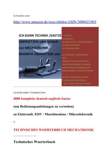 englisch-Genial: Technik-Saetze + EDV-Begriffe uebersetzen (Woerterbuch + Texte-Uebersetzer