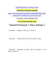 ASHFORD MAT 126 Week 2 Quiz course(Uop)/TutorialRank