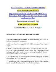 MAT 222 Week 3 Real World Radical Formulas Course(Uop)/TuotrialRank