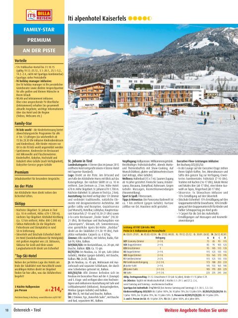 ITS BILLA REISEN - Best of Wintersport & Wellness 2015/16
