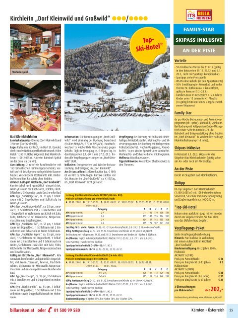 ITS BILLA REISEN - Best of Wintersport & Wellness 2015/16