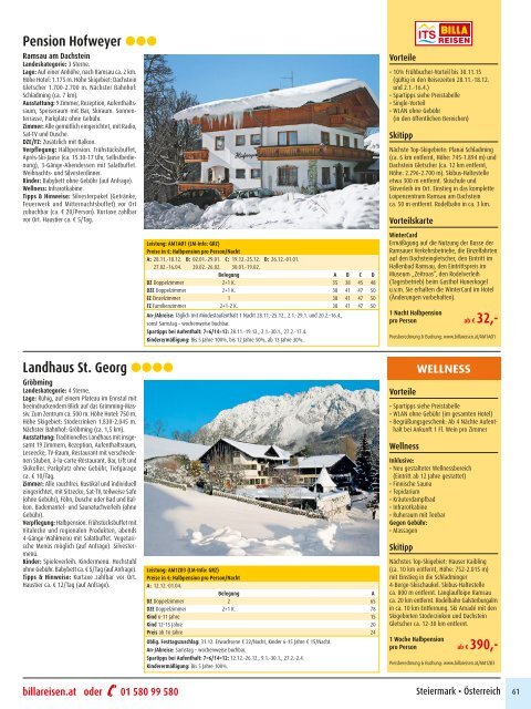 ITS BILLA REISEN - Best of Wintersport & Wellness 2015/16