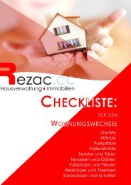 Checkliste für den Wohnungswechsel