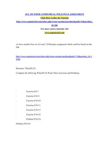 acc 291 e13 8 Acc 291 week 5 answers e7-3, e12-1, e12-8, p12-9a, p12-10a and more acc 291 week 5 answer guide welcome to the acc 291 week 5 answers study guide for the 2014-15. acc 291 e13 8 Acc 291 week 5 answers e7-3, e12-1, e12-8, p12-9a, p12-10a and more acc 291 week 5 answer guide welcome to the acc 291 week 5 answers study guide for the 2014-15.