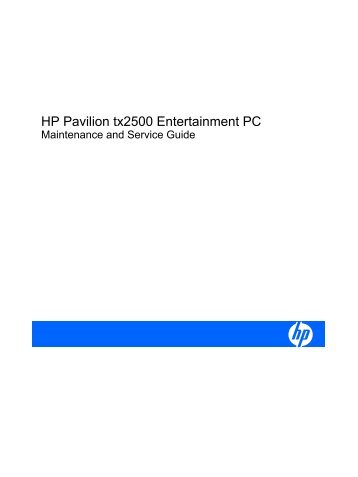 HP Pavilion tx2500 Entertainment PC