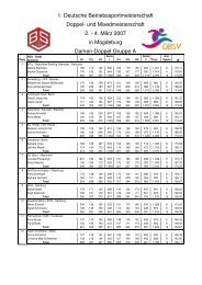 Ergebnisse 1. DBM Doppel und Mixed vom 02