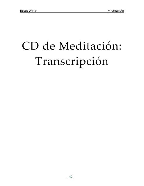 MEDITACIÓN