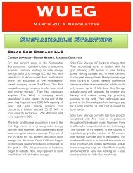 WUEG March 2015 Newsletter