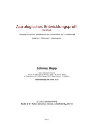 Astrologisches Entwicklungsprofil