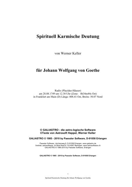 Spirituell Karmische Deutung