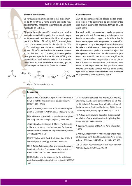 LECTURAS DE ASTROBIOLOGÍA 2015