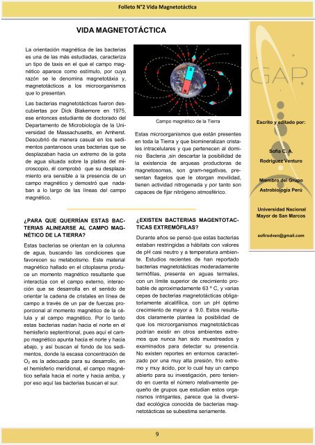 LECTURAS DE ASTROBIOLOGÍA 2015